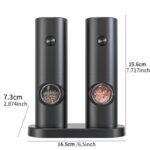 KYMQ-14B & 14BS Electric Salt and Pepper Grinder Set with Base | Manufacturer - Image 4