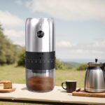 KMDJ-4AW Electric Coffee Grinder with External Coarseness Adjustment Ring Ceramic Grinding Burr Version - 图片 5