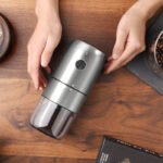 KMDJ-4A Electric Coffee Grinder with External Coarseness Adjustment Ring Ceramic Grinding Burr Version - 图片 8