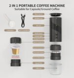 KFJ-1P-S1201C1｜Rechargeable Espresso Machine Manufacturer  | 20 Bars, Nespresso Compatible  (Cheaper Version) - 图片 6