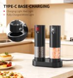 KYMQ-95C Rechargeable Electric Salt and Pepper Grinder Set with Charging Base | OEM Factory - 图片 6