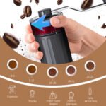 KMDJ-HC Manual Coffee Grinder with Ceramic Burr & External Grind Adjustment | OEM Supplier - 图片 14