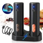 KYMQ-65C Rechargeable Electric Salt and Pepper Grinder Set with Charging Base | OEM Manufacturer - 图片 5