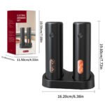 KYMQ-65C Rechargeable Electric Salt and Pepper Grinder Set with Charging Base | OEM Manufacturer - 图片 6