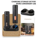 KYMQ-65C Rechargeable Electric Salt and Pepper Grinder Set with Charging Base | OEM Manufacturer - 图片 7