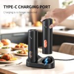 KYMQ-65C Rechargeable Electric Salt and Pepper Grinder Set with Charging Base | OEM Manufacturer - 图片 2