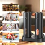 KYMQ-65C Rechargeable Electric Salt and Pepper Grinder Set with Charging Base | OEM Manufacturer - 图片 11