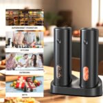 KYMQ-65C Rechargeable Electric Salt and Pepper Grinder Set with Charging Base | OEM Manufacturer - 图片 12