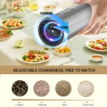 KYMQ-67C Rechargeable Electric Salt and Pepper Grinder Set | Adjustable Stainless Steel OEM Manufacturer - 图片 2