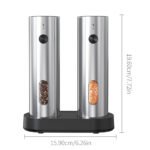 KYMQ-67C Rechargeable Electric Salt and Pepper Grinder Set | Adjustable Stainless Steel OEM Manufacturer - 图片 8