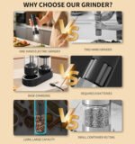 KYMQ-95C Rechargeable Electric Salt and Pepper Grinder Set with Charging Base | OEM Factory - 图片 10