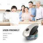 KGQ-5A Rechargeable Automatic Electric Can Opener with One-Touch Operation | White - 图片 2