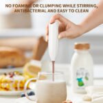 KJBQ-93J Battery-Operated Handheld Milk Frother and Egg Beater with Base | OEM Manufacturer - 图片 5