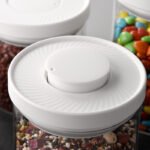 KZ-005 One-Touch Vacuum Coffee Bean Storage Container | Airtight Food Canister OEM Manufacturer - 图片 3