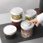 KZ-005 One-Touch Vacuum Coffee Bean Storage Container | Airtight Food Canister OEM Manufacturer - 图片 5