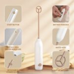KJBQ-17J Mini Whisk Multiple Colors Rechargeable Electric Food Mixer - 图片 9