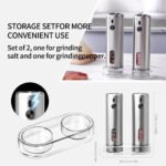 KYMQ-75A-BS | Rechargeable Stainless Steel Salt and Pepper Grinder Set with Charging Base - 图片 13
