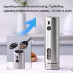 KYMQ-75A | Rechargeable Stainless Steel Salt and Pepper Grinder with Adjustable Coarseness - 图片 6
