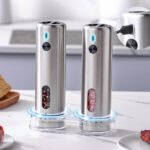 KYMQ-75A-BS | Rechargeable Stainless Steel Salt and Pepper Grinder Set with Charging Base - 图片 7