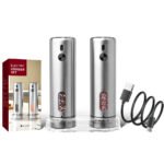 KYMQ-75A-BS | Rechargeable Stainless Steel Salt and Pepper Grinder Set with Charging Base - 图片 9