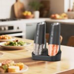 KYMQ-48C | Rechargeable Gravity Salt and Pepper Grinder Set with Charging Base - 图片 3