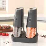 KYMQ-48C | Rechargeable Gravity Salt and Pepper Grinder Set with Charging Base - 图片 4